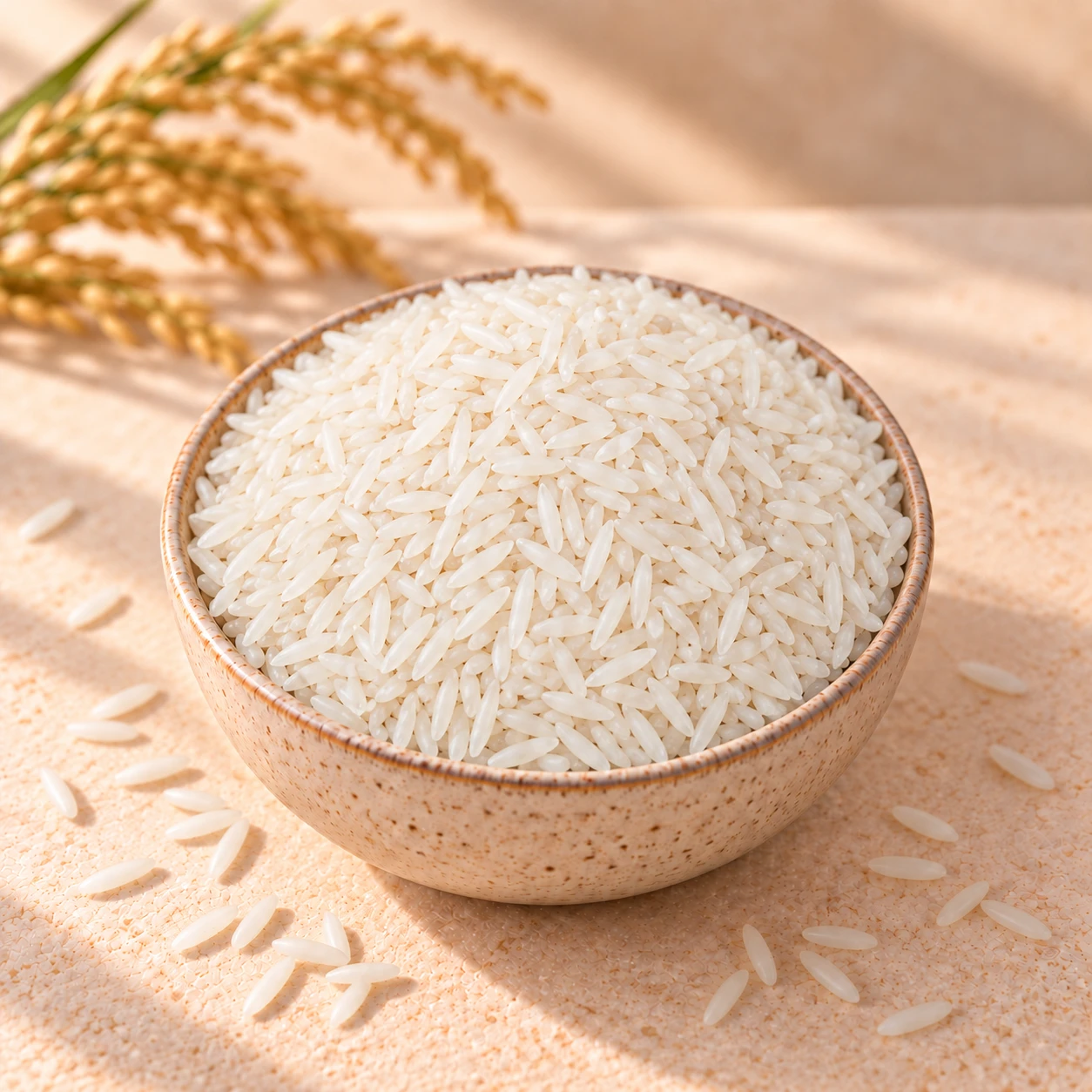 PR11 Non-Basmati rice in a ceramic bowl